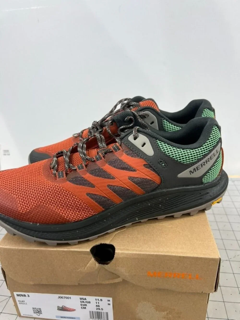 Merrell Nova 3 Trail Running Shoes Men's Sz. 11.5 Clay J067601 New - Picture 5 of 7